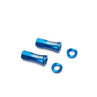Stylish blue anodized rim lock nuts to replace the original.
