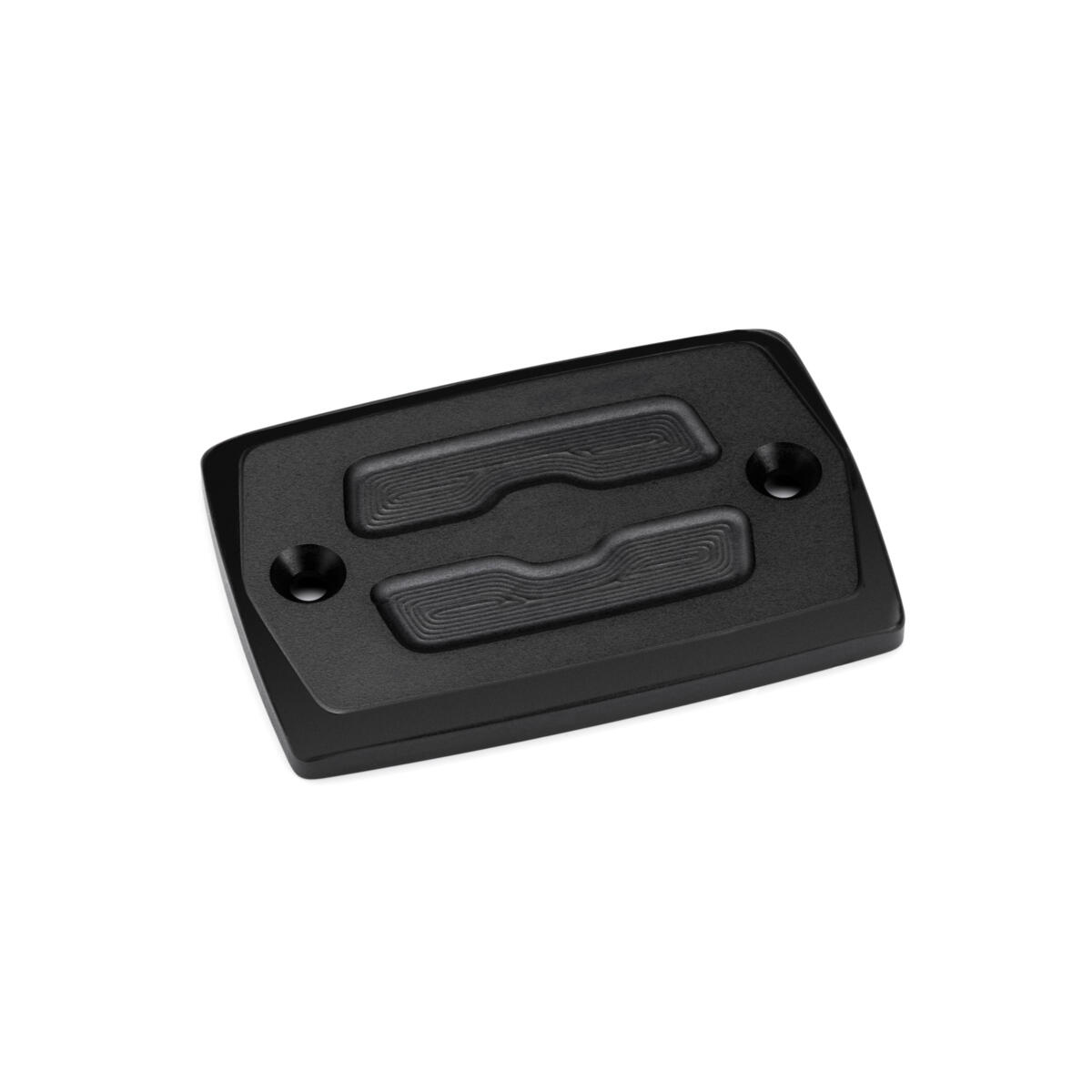 High-quality black anodized finished cover to replace the original brake fluid reservoir cover.