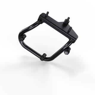 Hållare till XSR900 för en mjuk väska på höger sida med minimal design kan utan problem täckas med valbara plåtar i borstad aluminium när de inte är i bruk.