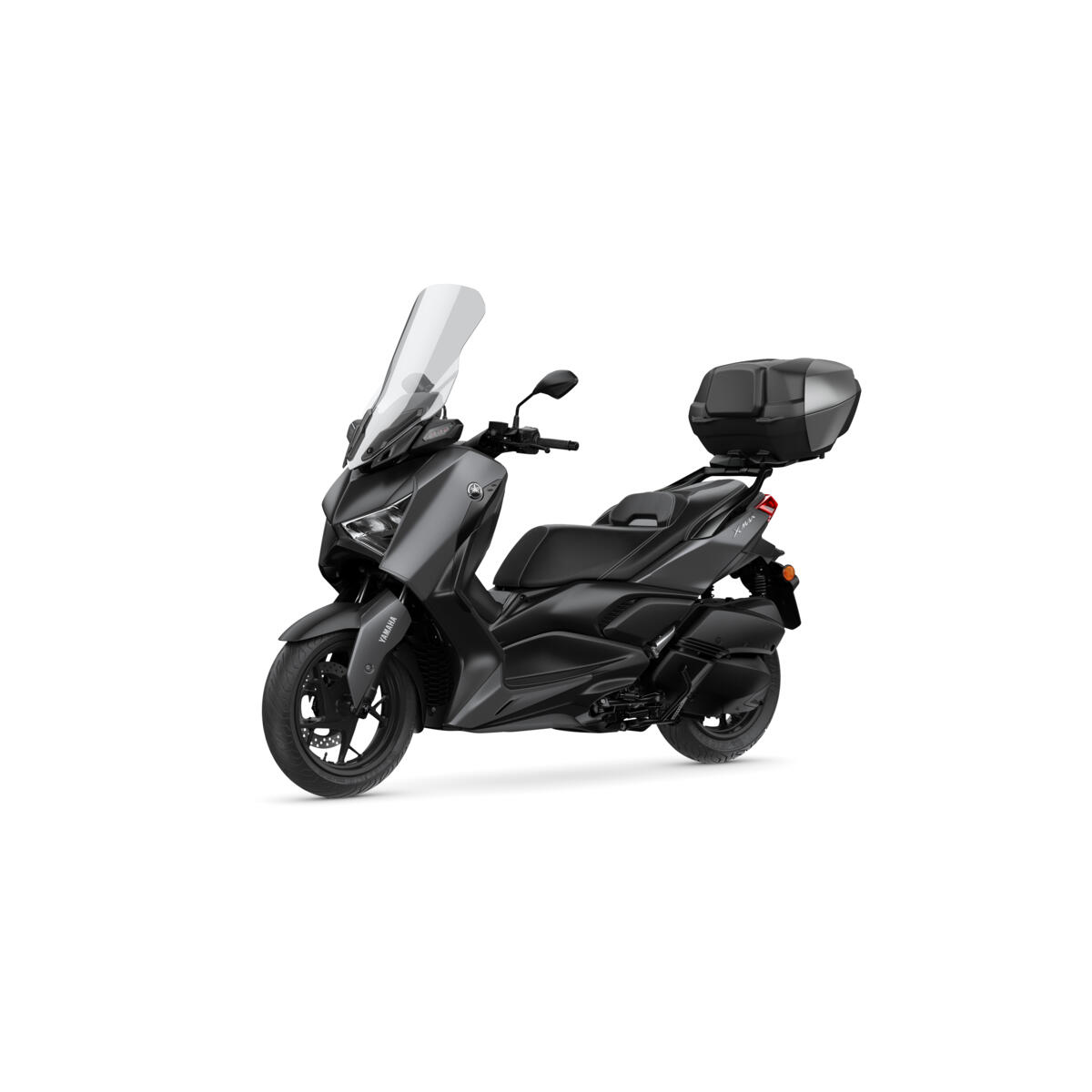The city is the XMAX's natural habitat and with the Urban Accessories Pack you can take the practicality of your XMAX a notch higher. Besides providing enhanced wind protection from the high screen, the pack also takes care of your luggage needs with a 45L top case with matching colour plate set and carrier – keeping your belonging safe and secure. And a backrest for the top case makes sure the passenger has an equally comfortable ride. To protect you from the scratches and the scruffs, the city throws up, the pack contains the XMAX scratch protector. Available from your Yamaha dealer who will be happy to fit these high quality Genuine Accessories to your XMAX.