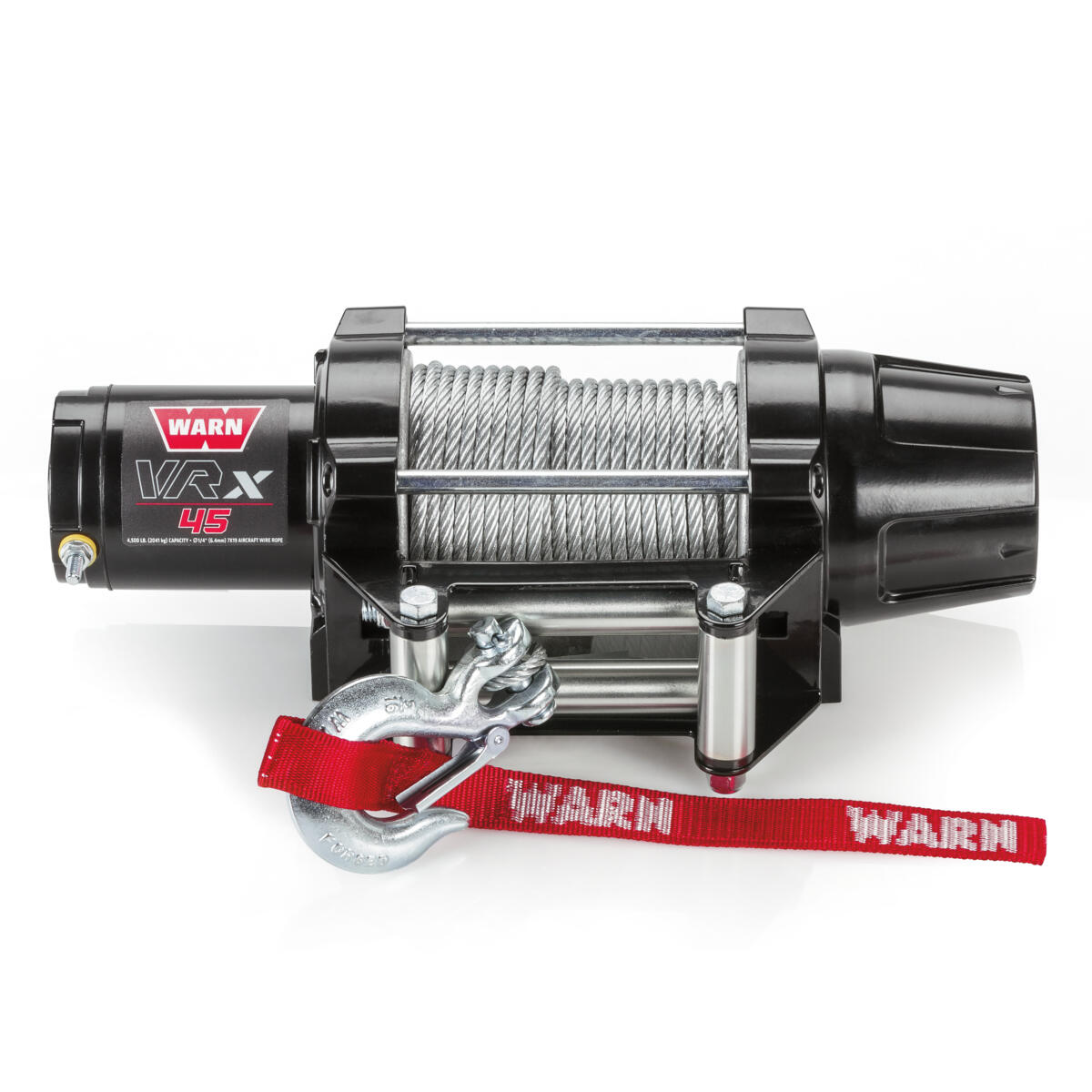 With its all-metal construction, the WARN® VRX Winch with 15,2 meter of wire rope includes the new clutch developed from the WARN® 4WD hub lock design.
