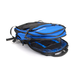 With a spacious capacity of 20 liters, Yamaha’s Adventure Backpack is a must-have accessory when you’re heading out into the mountains or trails for a longer ride. Its ergonomic design features a padded strap harness and adjustable chest and waist bands to ensure a perfect fit with a high level of comfort – and an integrated CE approved back protector provides added safety.  Multiple internal compartments provide plenty of storage for food, drink and more – and a centrally located padded battery compartment gives you the opportunity to enjoy longer rides.
