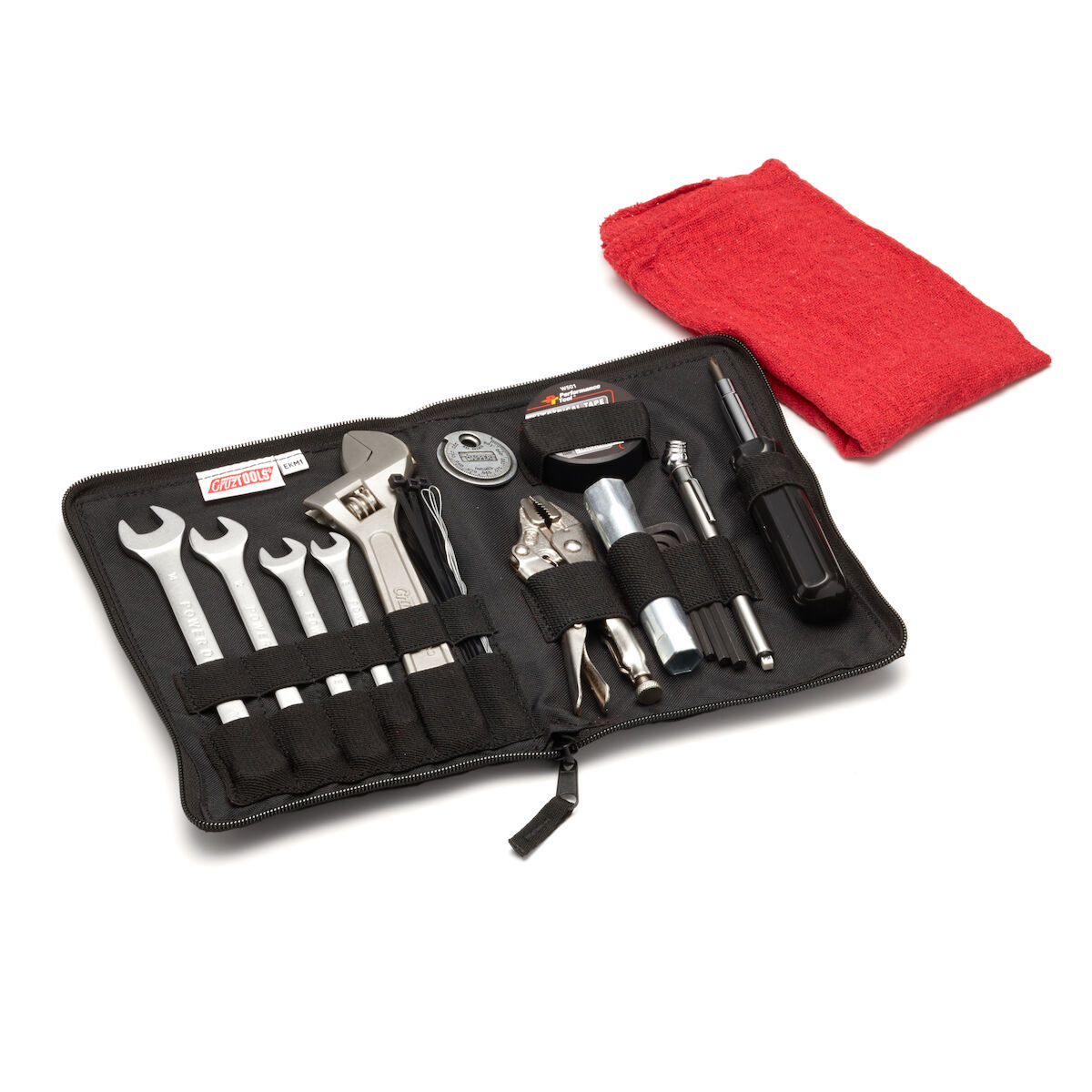 Comprehensive tool set that prepares you for just about anything the road will throw at you.