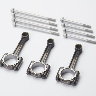 The kit includes 3 weight-balanced stock Yamaha Racing connecting rods to complete your full GYTR engine performance build. (included in GYTR Turbo Kit, sold separately).