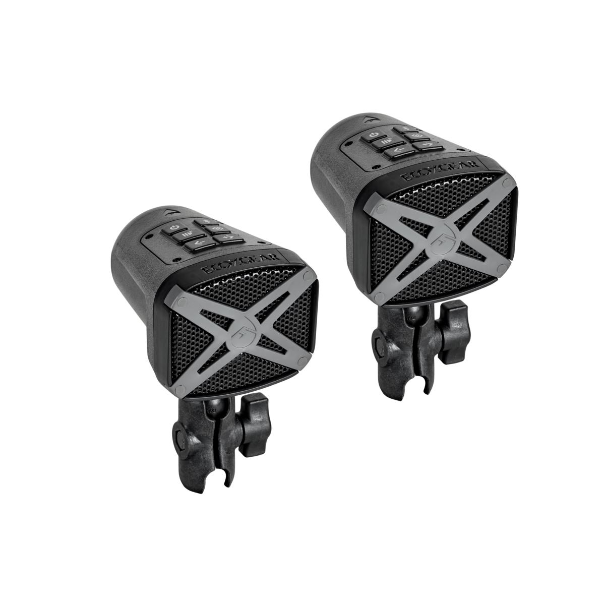 Erikoisvalmisteiset Yamaha EcoXGear® Bluetooth® -kaiuttimet. EcoConnect-kytkentä valmiina stereokuunteluun. Voidaan käyttää yhdessä ja erikseen.