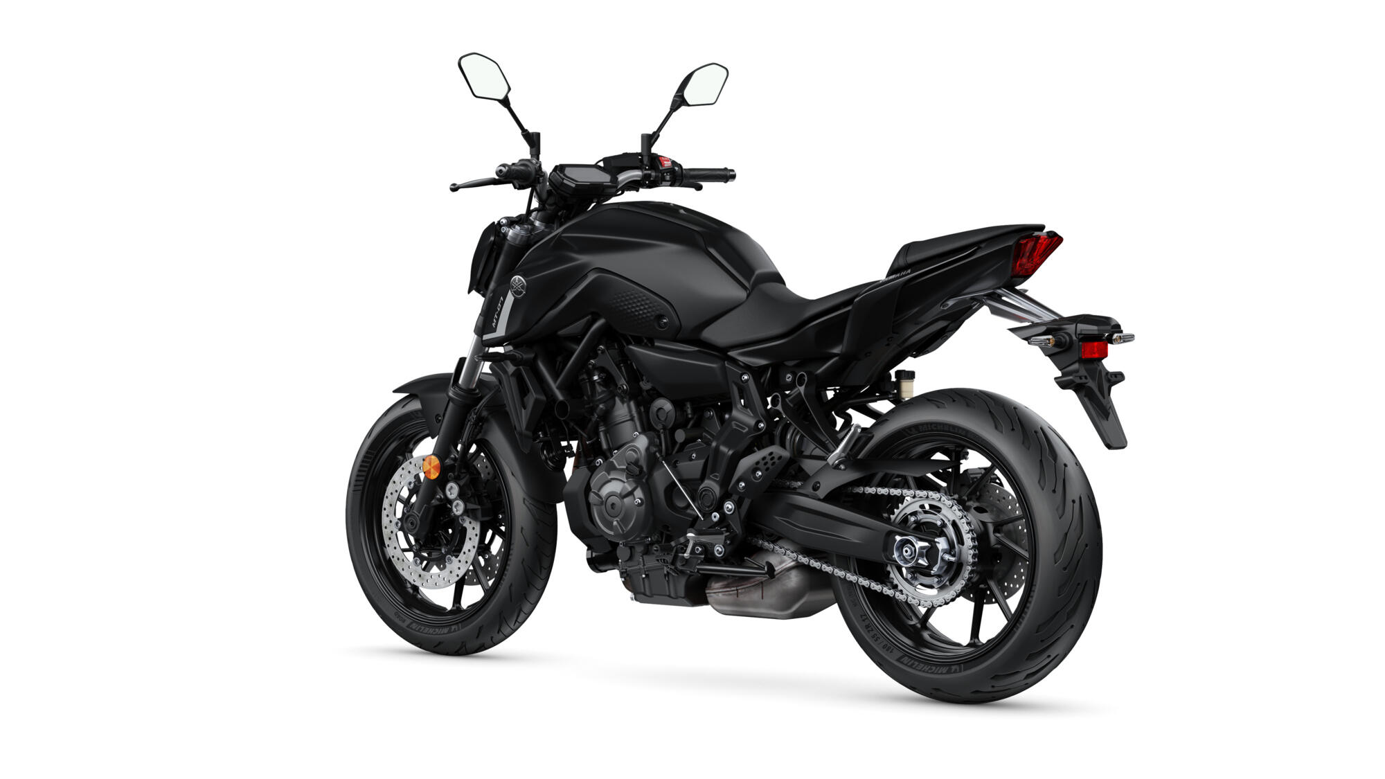 Yamaha MT07 MT-07 Tech Black 2022 Schwarz benotzt, Benzin und