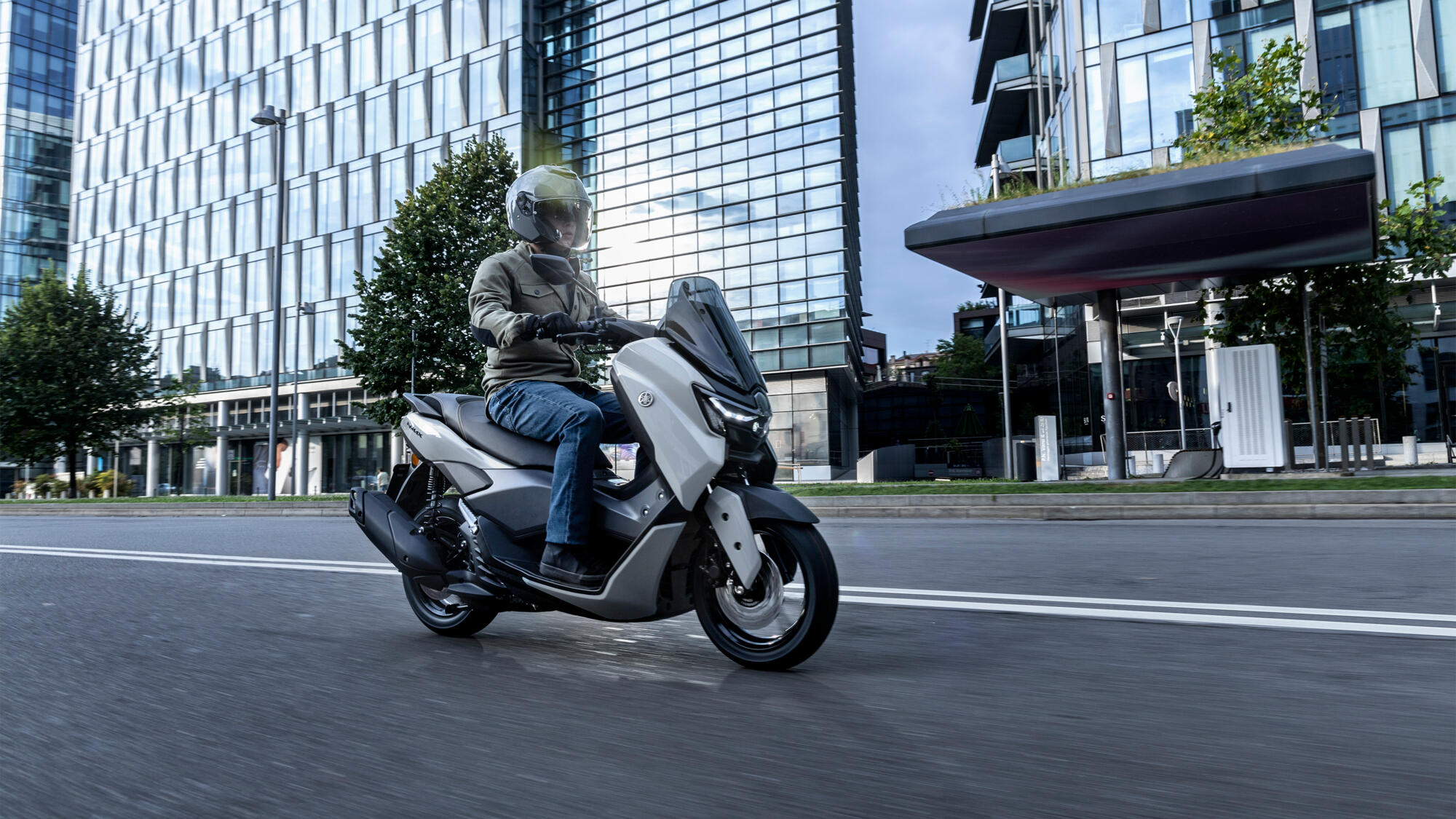 2025 Yamaha NMAX 125 Tech MAX on a city street