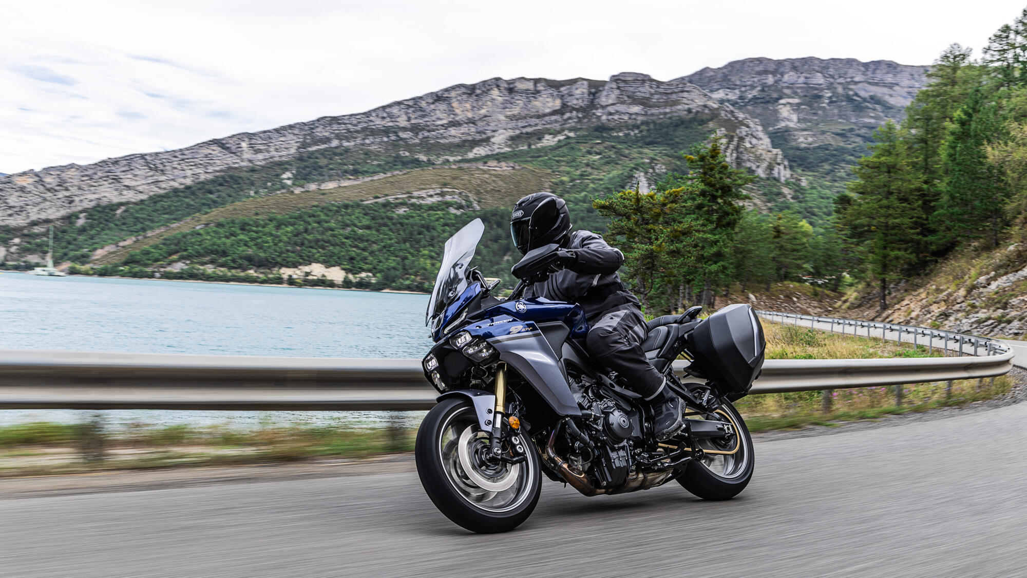 2025 Yamaha Tracer 9 GT+ Motorcycle in motion