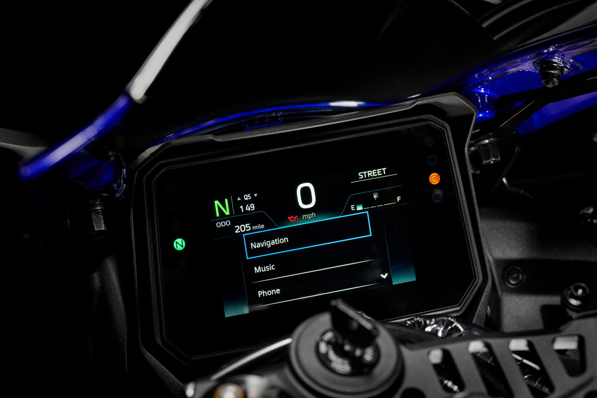 5" TFT-skjerm med full tilkobling